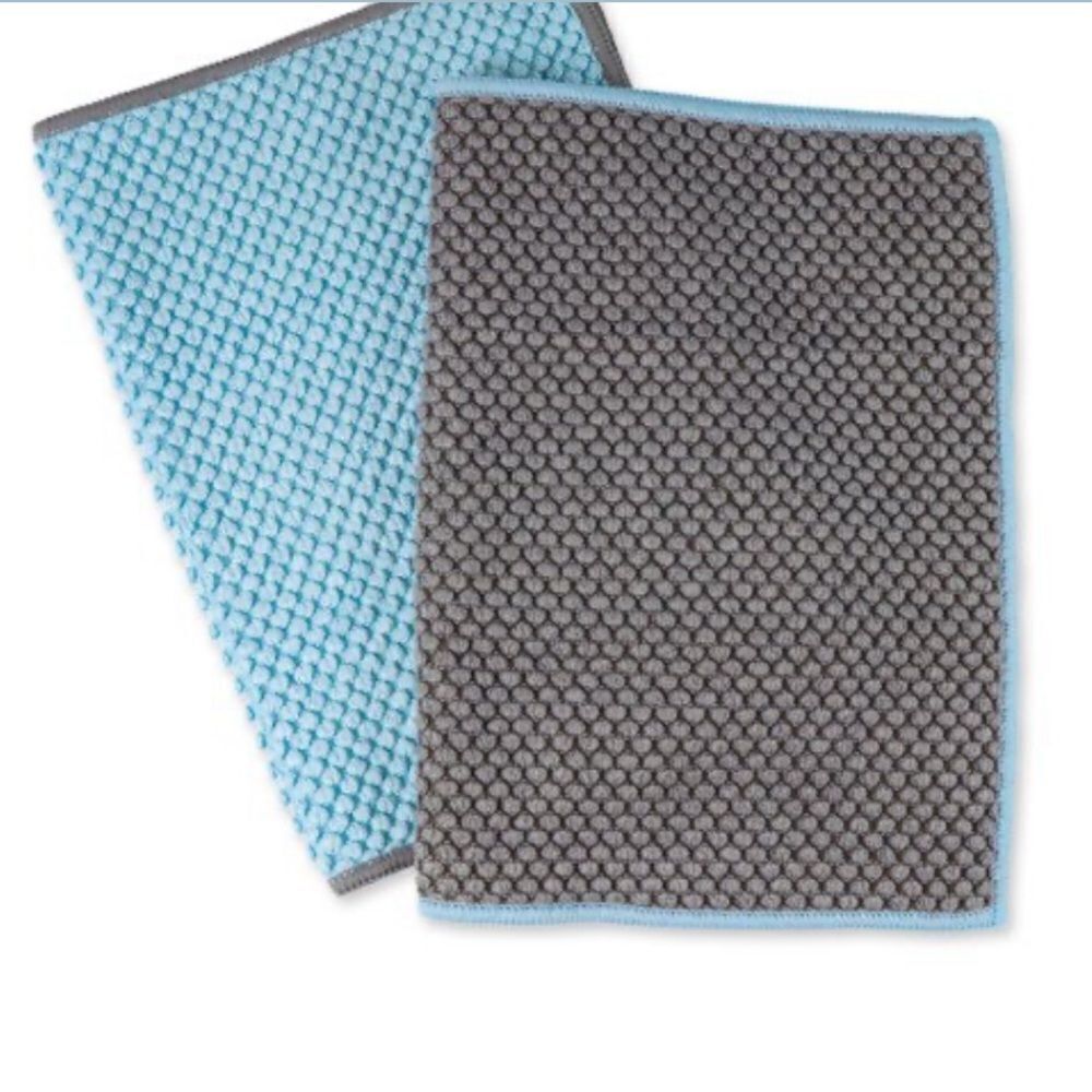 Norwex Counter Cloths Set of 2 Large Teal/Slate Limited Edition NWOT
